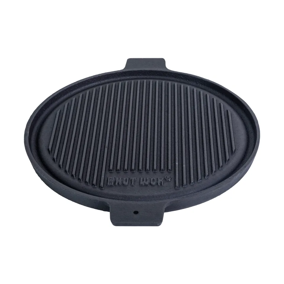 Hot Wok rund grillpanna i gjutjärn 32,5 cm