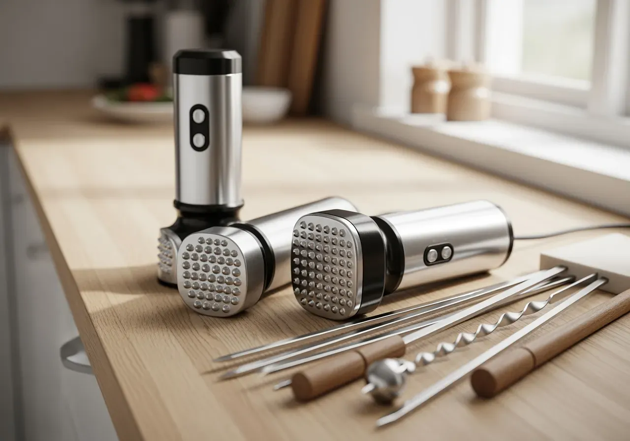 Elektriska köttmörnare och grillspett