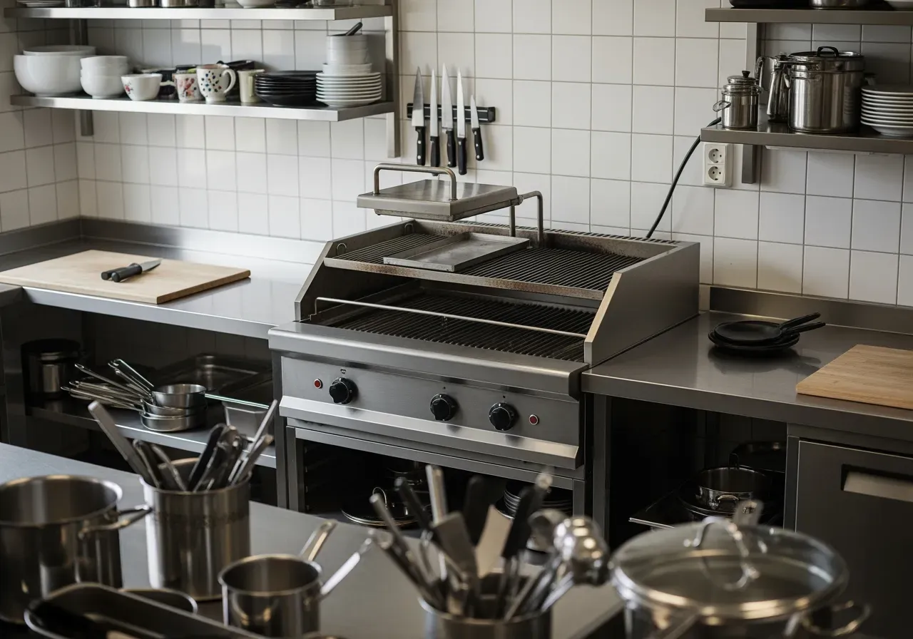 Salamandergrill i storkök