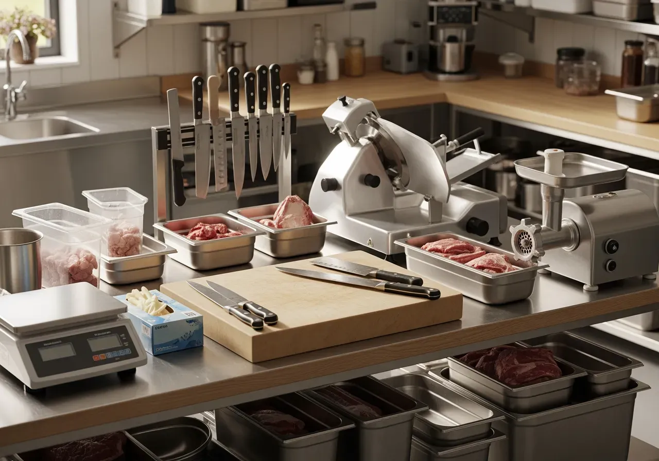 Utrustning för köttstation i storkök