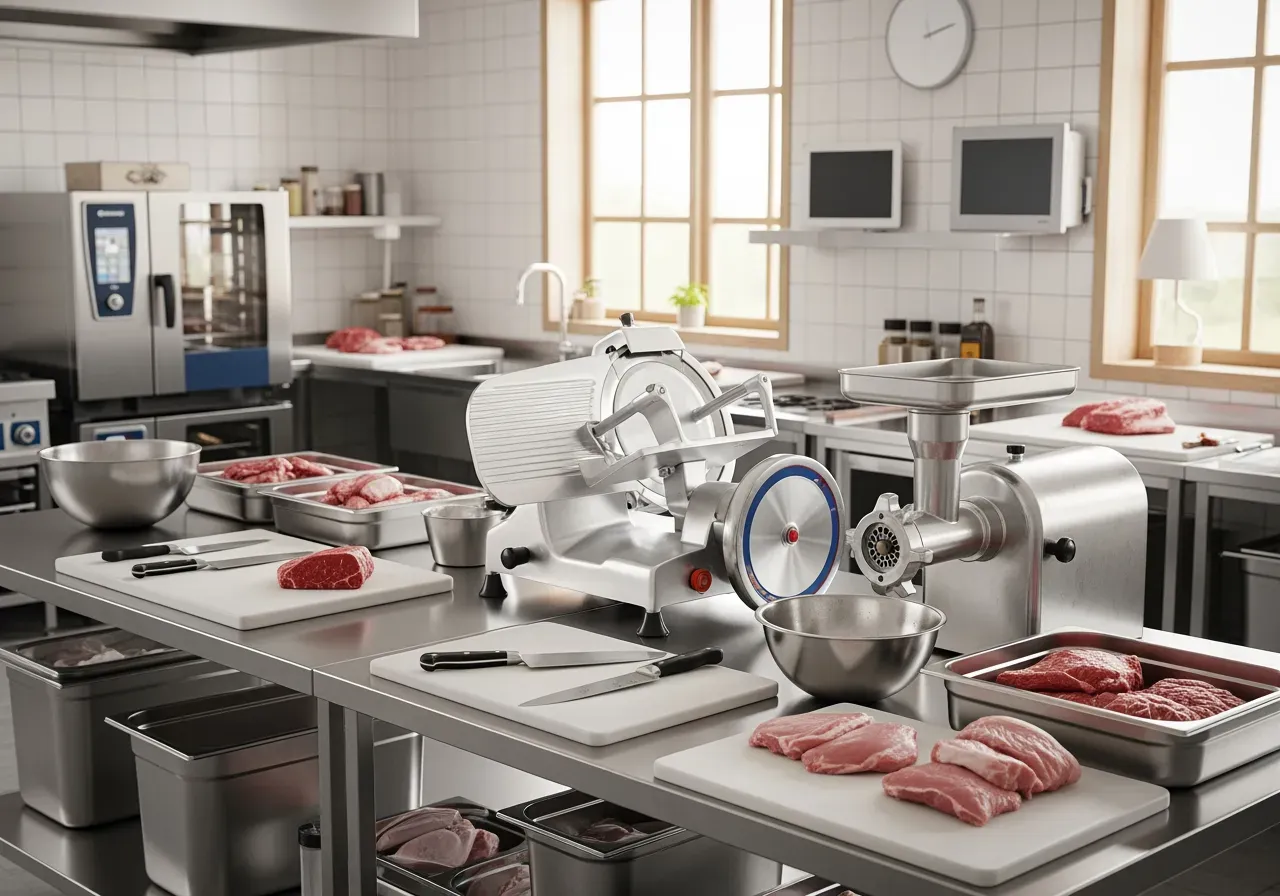 Utrustning för kött i storkök