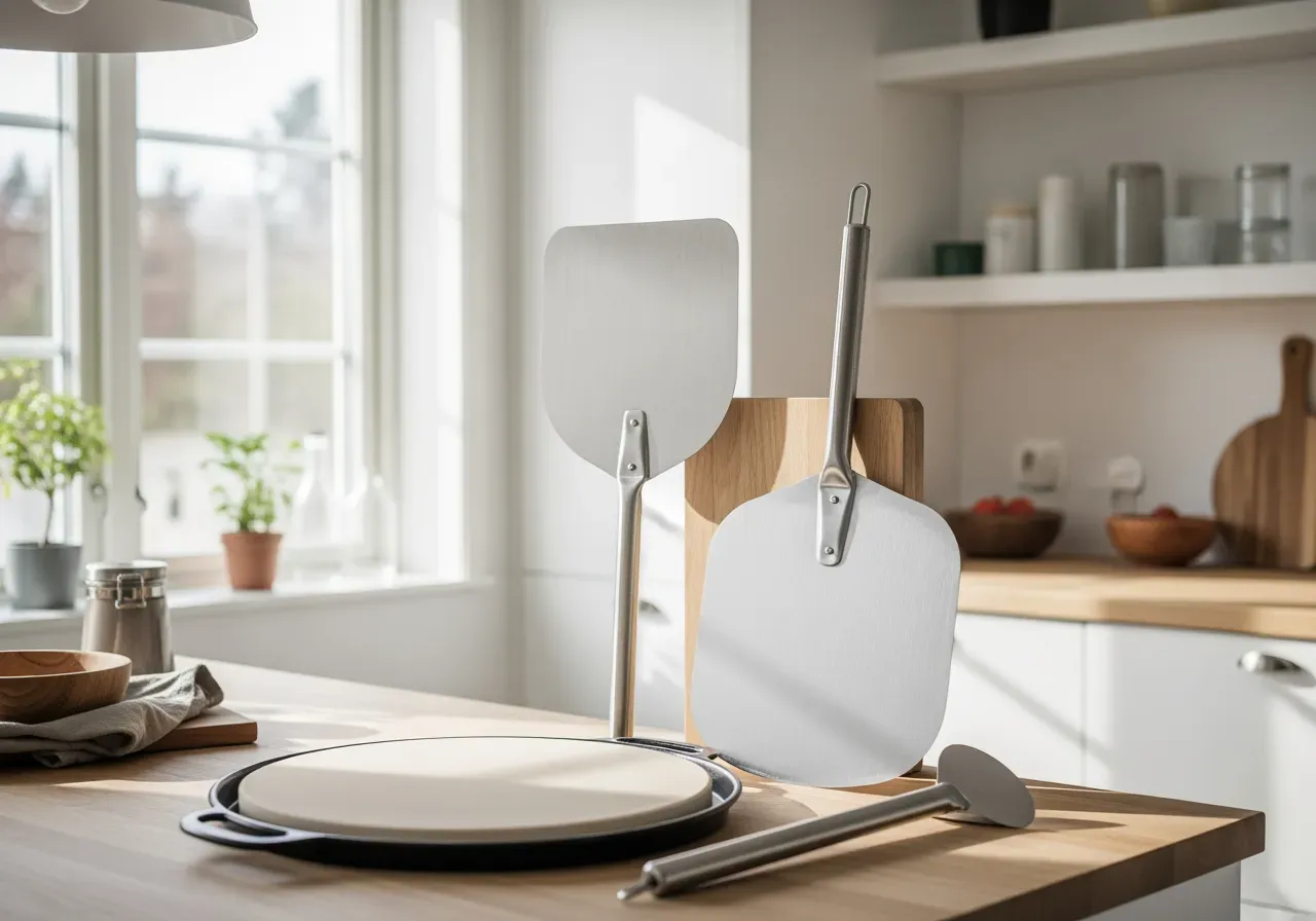 Pizzaspadar och pizzasten för nybörjare