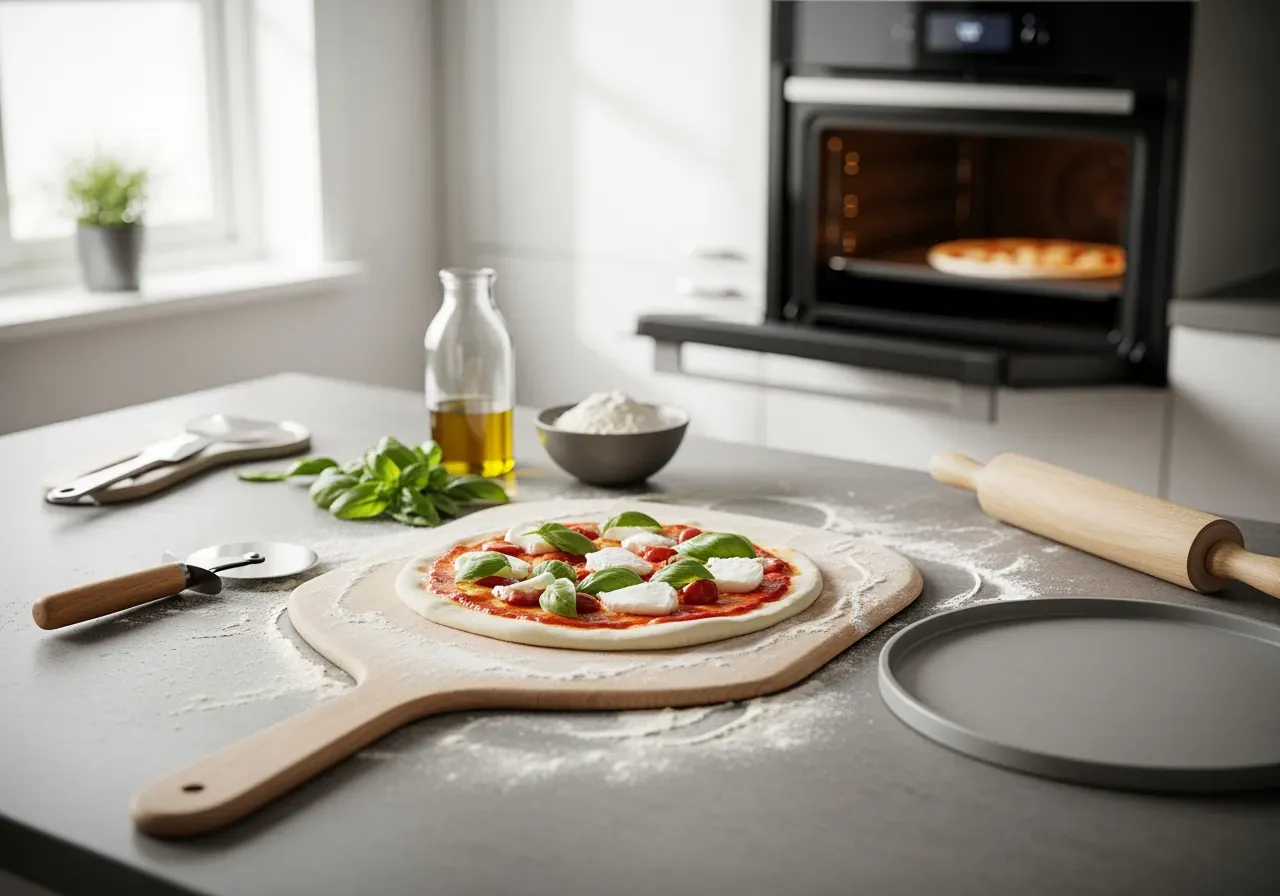 Utrustning för hemmabakad pizza
