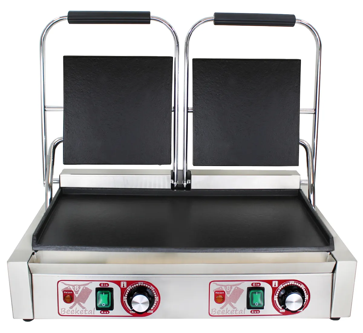 Dubbel kontaktgrill topp / botten slät