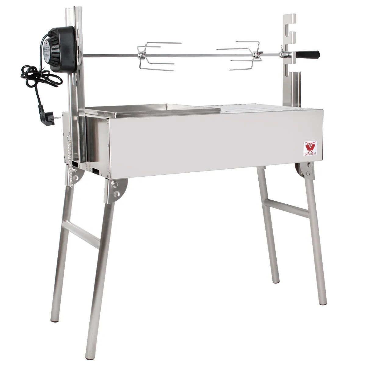 Elektriskt grillspett rotfritt stål