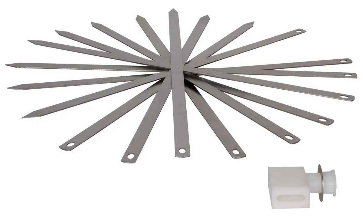 Kebabspetts fäste i PVC plast + 10 spett
