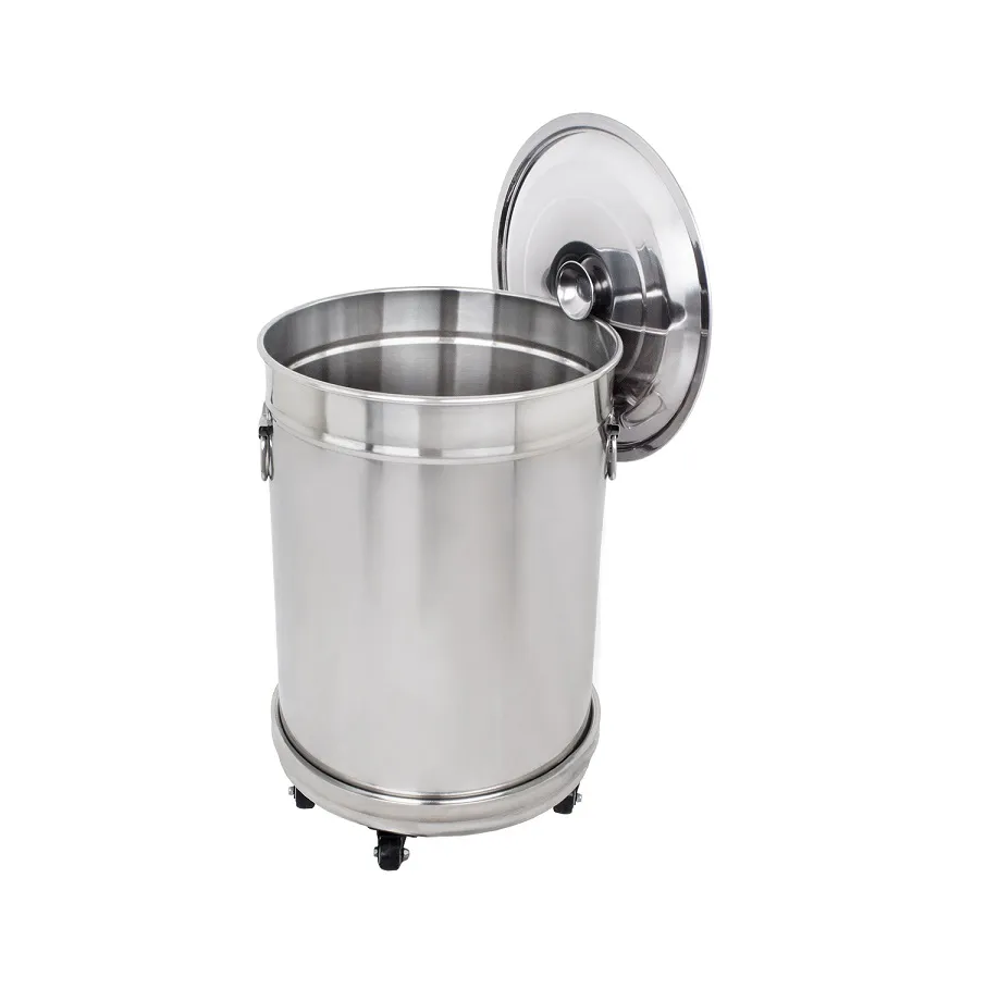 Rostfri soptunna  56 L