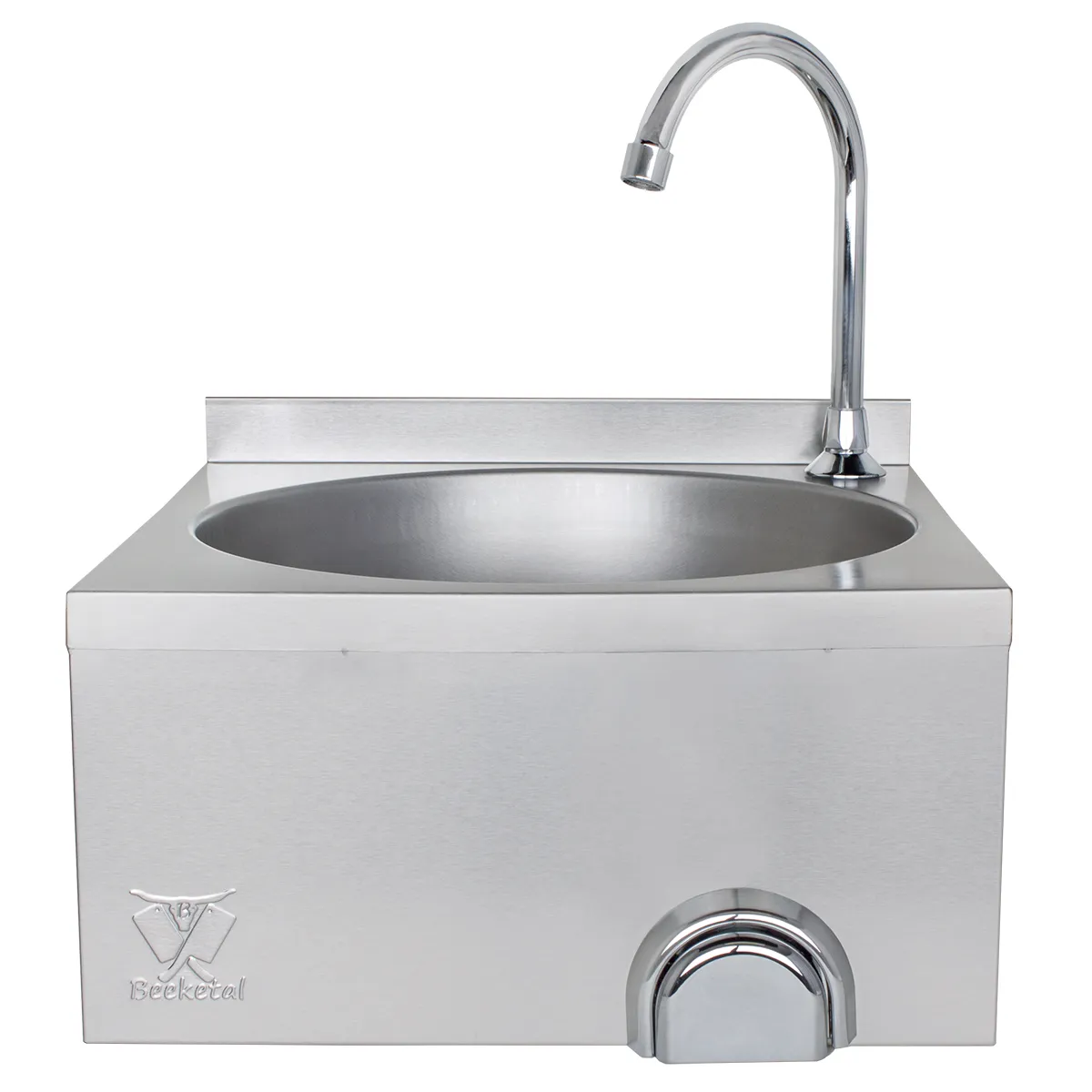 Rostfritt handfat med knästöd