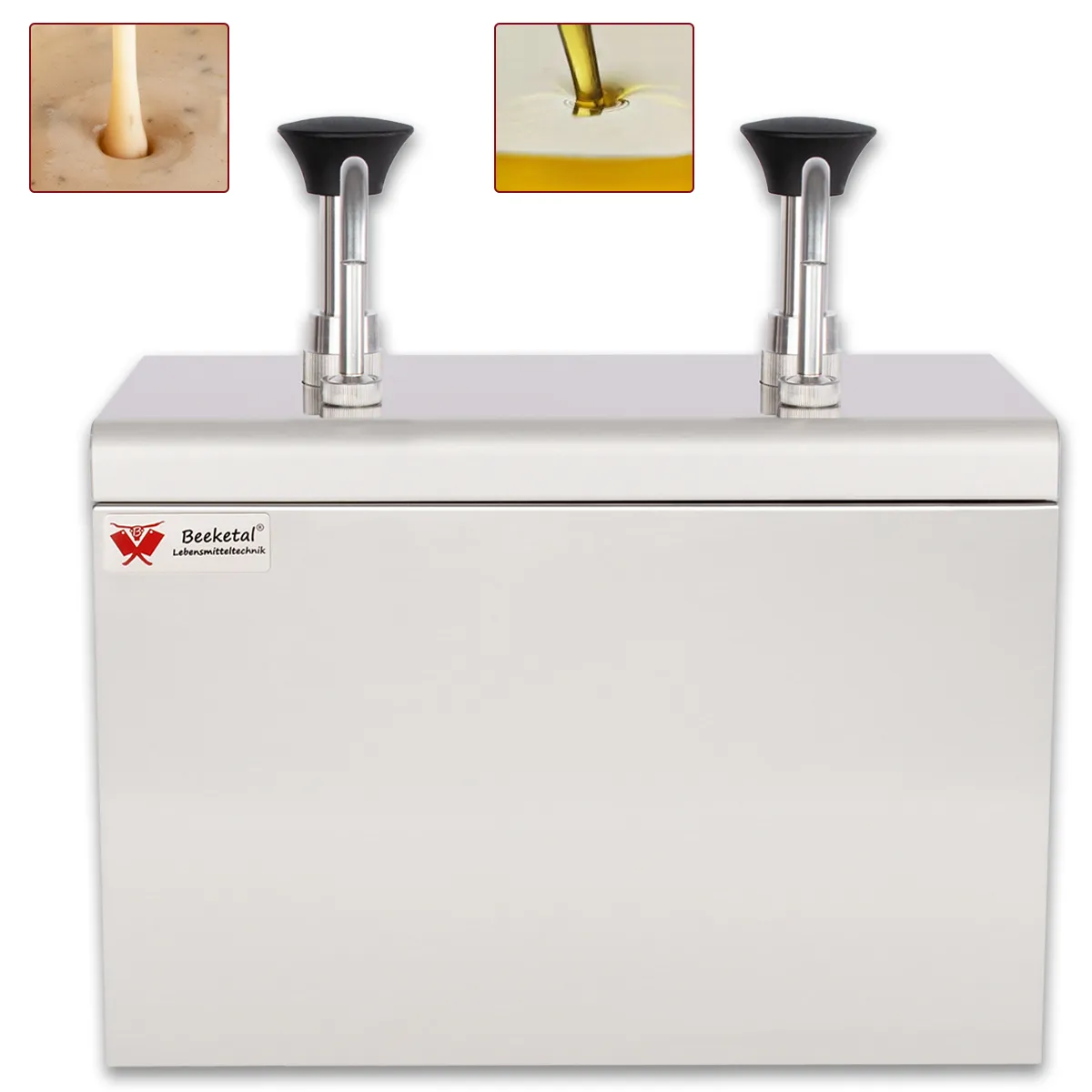 Såsdispenser rostfritt stål 2 liter