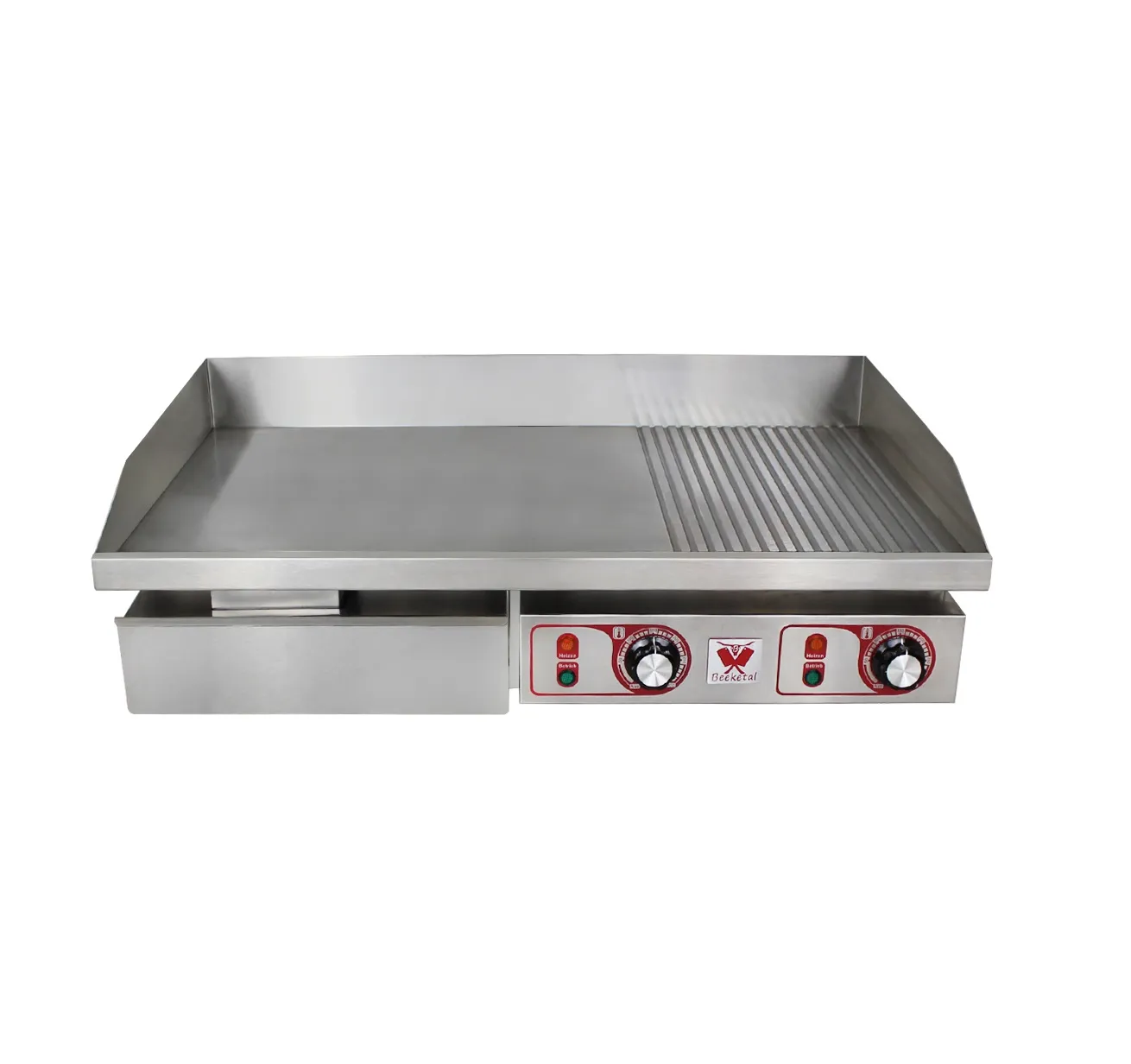 Stekbord Gastro 73 cm 1/3 räfflad, 2/3 slät