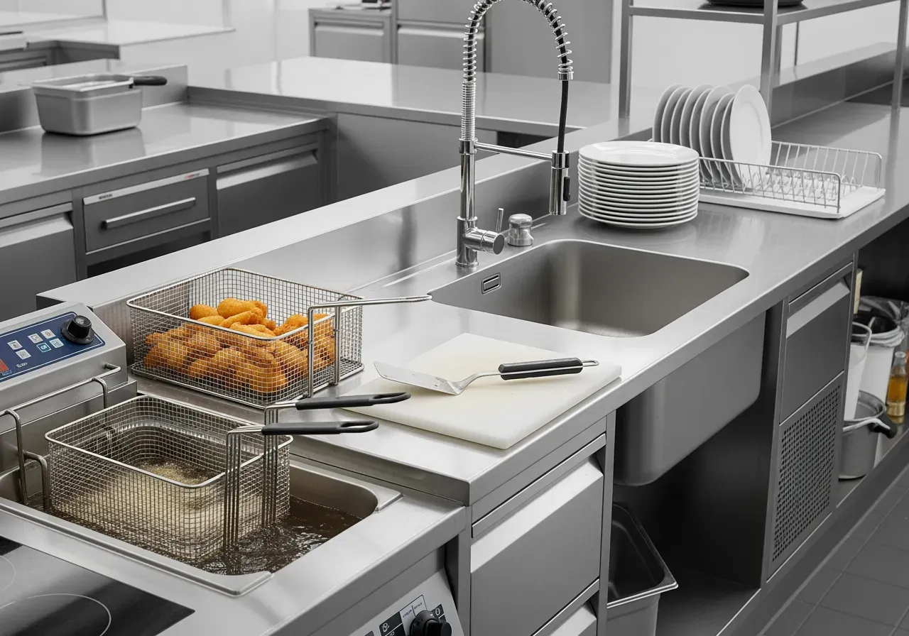 Rostfritt flöde fritering till disk