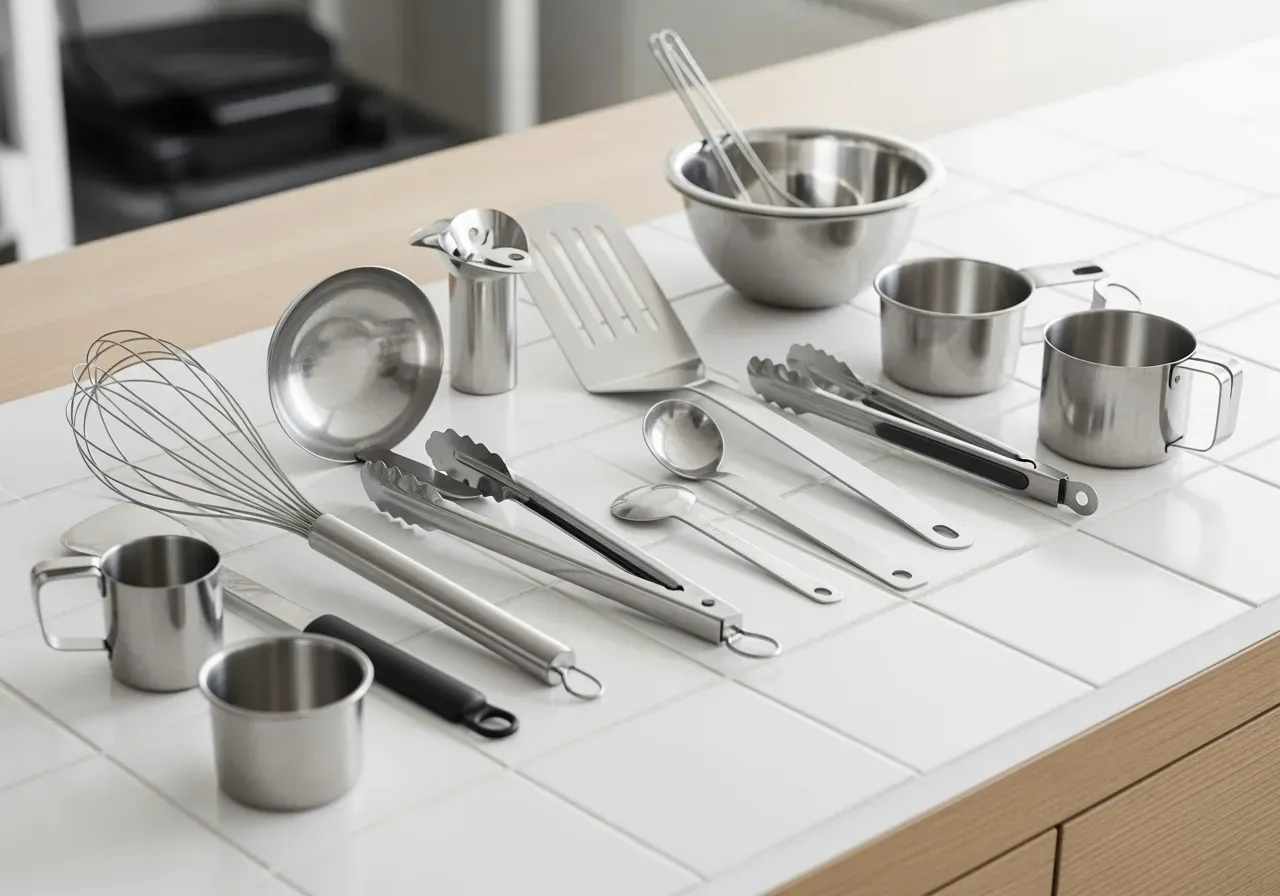 Rostfri småutrustning för storkök
