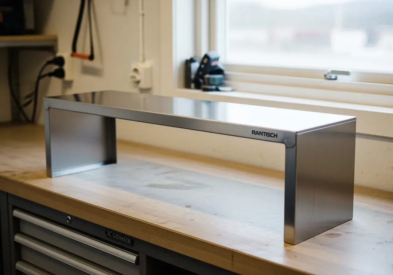 Rostfri bordshylla för arbetsbänk