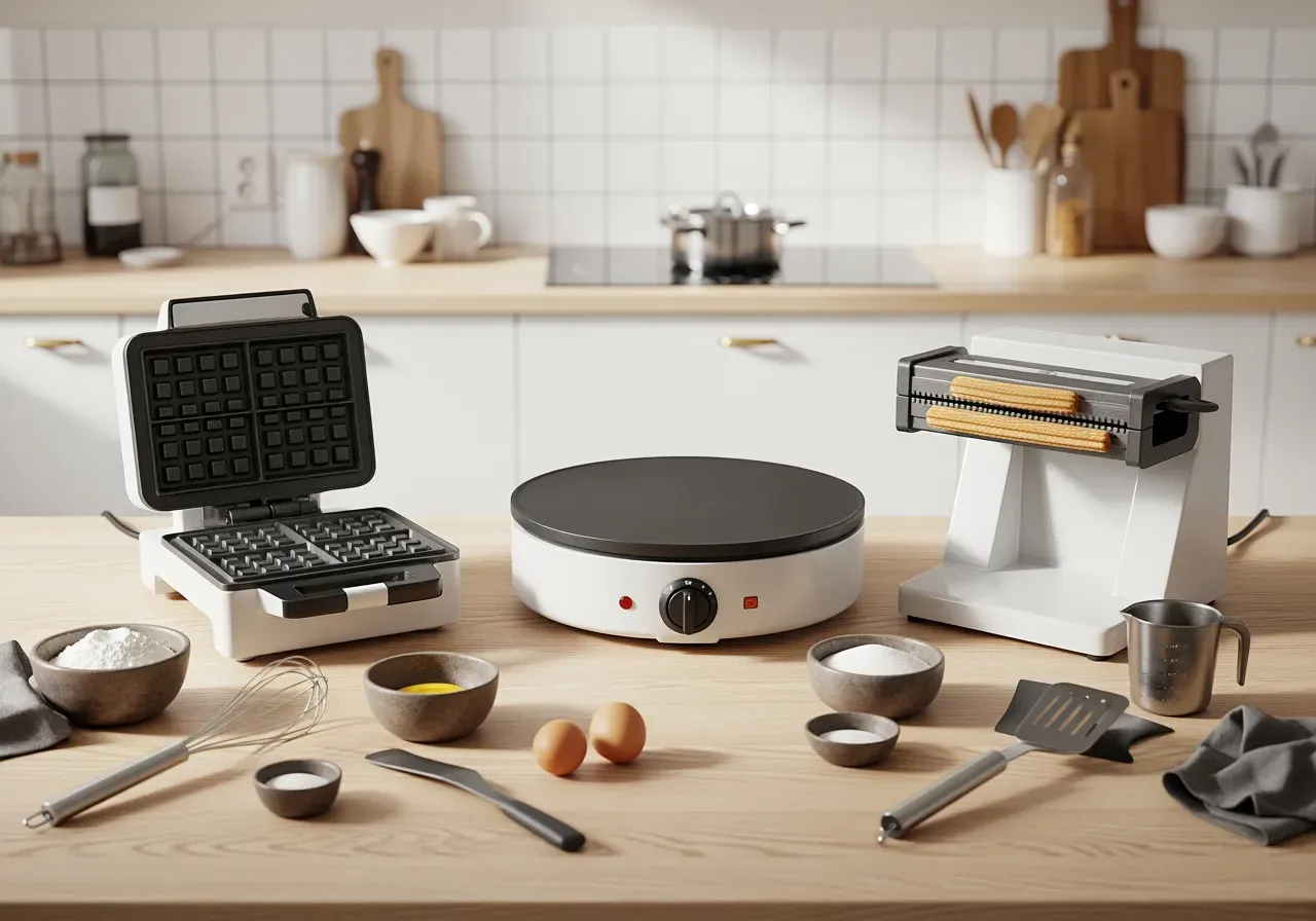 Utrustning för våfflor crêpe churros