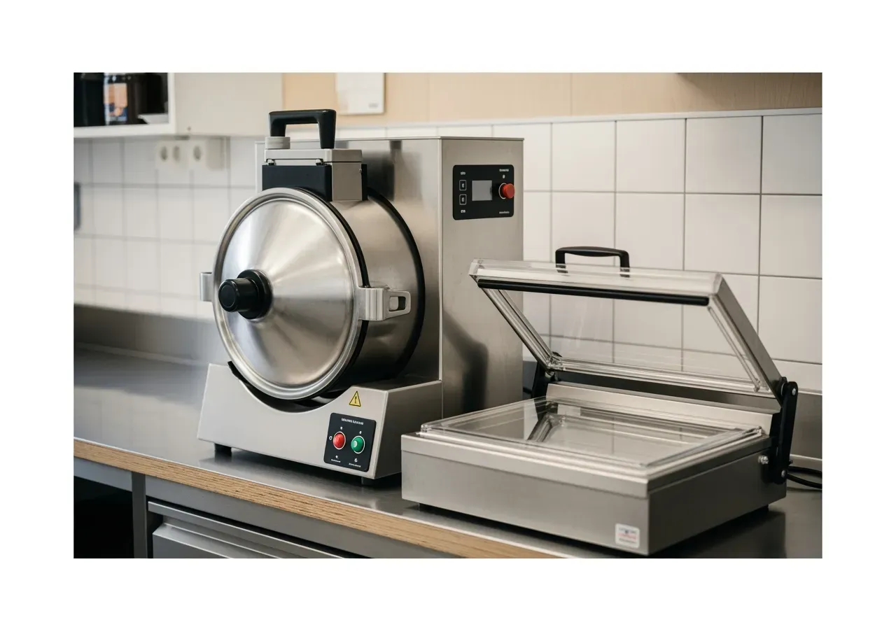 Vakuumtumlare och förseglare för storkök