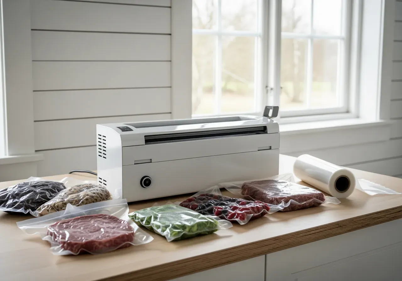 Praktisk vakuumförpackning i kök